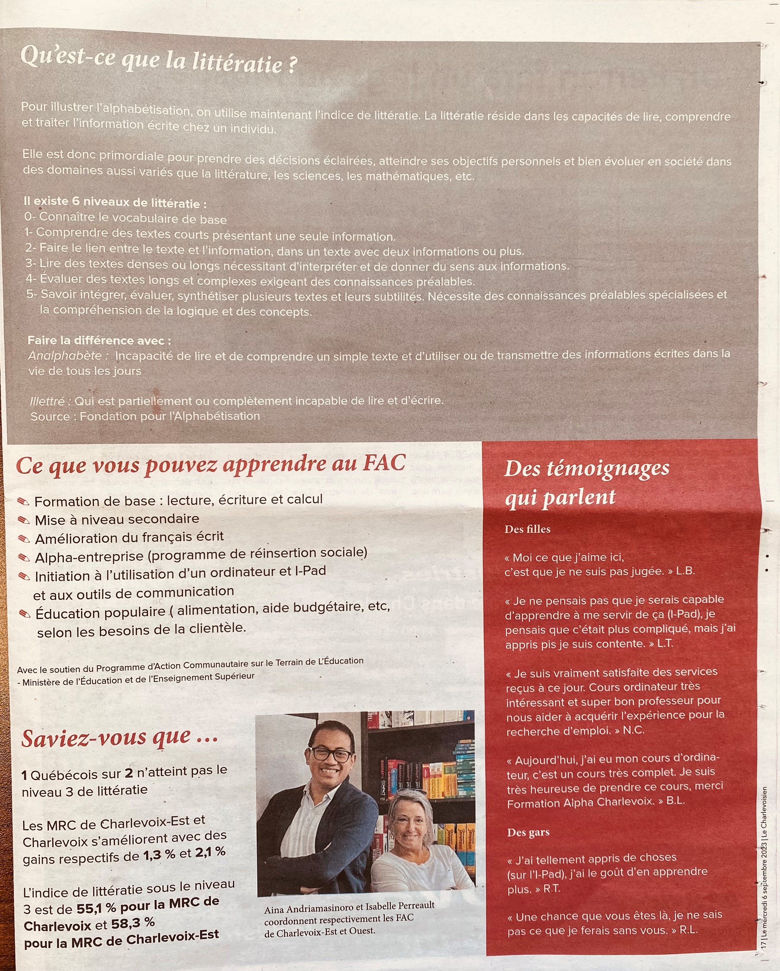 Remise des certificats dans l'Ouest, Juin 2023